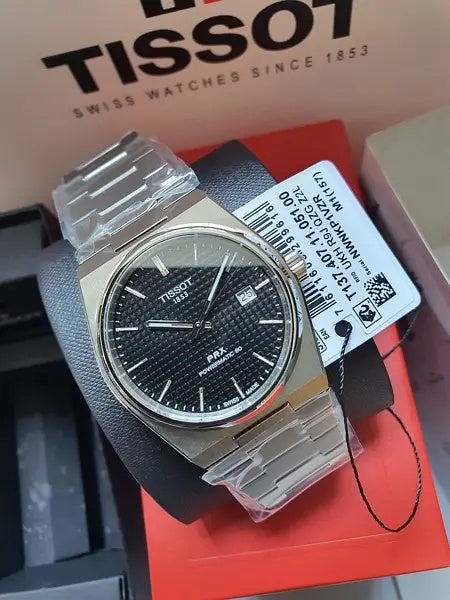 Tissot PRX Powermatic 80 Silver Stainless Steel Black Dial
